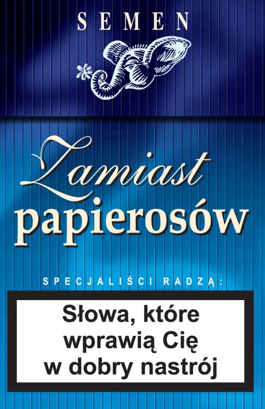 Okładka - Zamiast papierosów. Słowa, które wprawią cię w dobry nastrój