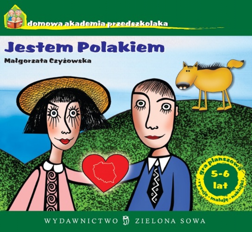 Okładka - Domowa Akademia Przedszkolaka. Jestem Polakiem