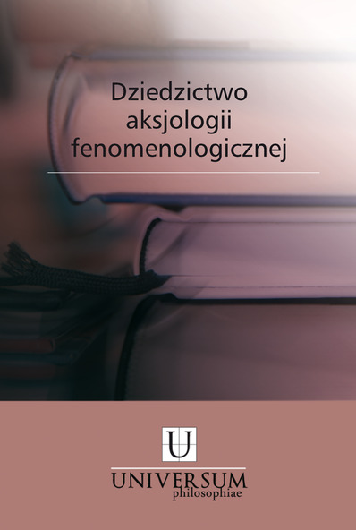 Ok�adka - Dziedzictwo aksjologii fenomenologicznej