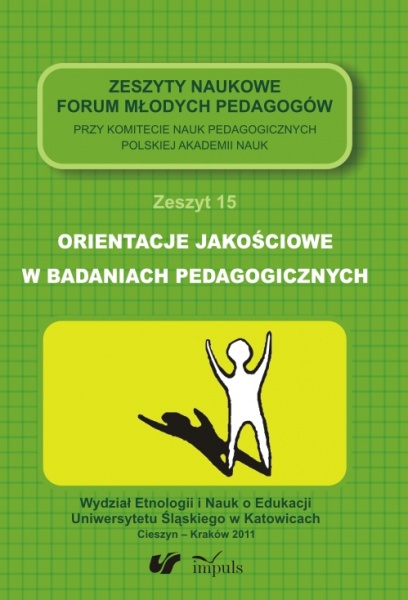 Okładka - Orientacje jakościowe w badaniach pedagogicznych (zeszyt 15)