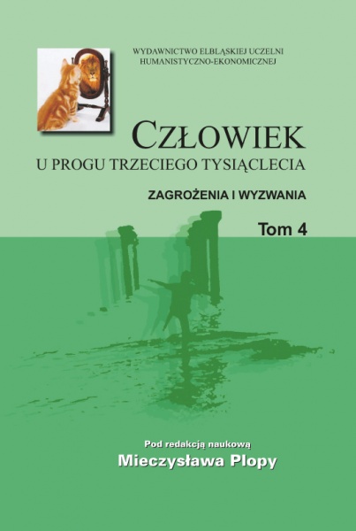 Okładka - Człowiek u progu trzeciego tysiąclecia. Tom 4 Zagrożenia i wyzwania