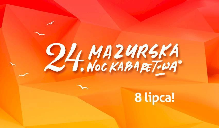 Grafika z programu rozrywkowego  24. Mazurska Noc Kabaretowa dostępnego na TV Puls. 