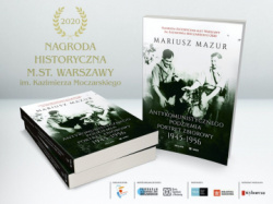 News bbb - Mariusz Mazur laureatem Nagrody Historycznej m.st. Warszawy im. Kazimierza Moczarskiego 2020!