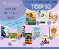 News - Zagłosuj i wygraj kilkanaście książek! Oto czołowa dziesiątka tytułów na finiszu plebiscytu „Najlepsza książka na lato