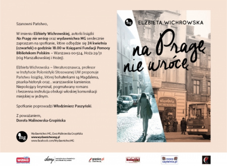 News - 24.04: Elbieta Wichrowska w Warszawie