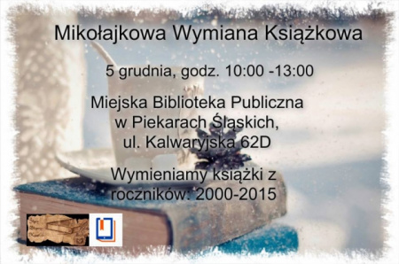 News - 5 XII: Mikoajkowa Wymiana Ksikowa w Piekarach lskich
