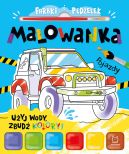 Okładka - Farbki i pędzelek. Malowanka. Użyj wody, zbudź kolory! Pojazdy
