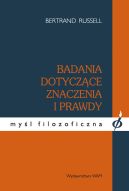 Okadka ksizki - Badania dotyczce znaczenia i prawdy