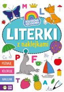 Okadka ksizki - Kolorowa Akademia. Literki z naklejkami