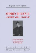 Okadka - Bogdan Nawroczyski. Oddech myli. Archiwalia gwne