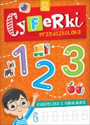 Okładka ksiązki - Cyferki przedszkolaka. Książeczka z naklejkami