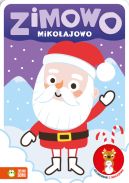 Okadka ksizki - Zimowo mikoajowo. Kolorowanki z naklejkami