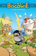 Okadka ksizki - Mali Bogowie. Piorun do drapania. Tom 1