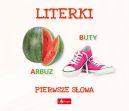 Ok�adka ksi�zki - pierwsze s�owa. Pierwsze s�owa. Literki