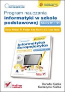 Okadka ksizki - Informatyka Europejczyka. Program nauczania informatyki w szkole podstawowej, kl. IV - VI. Edycja Windows XP, Windows Vista, Mac OS 10.5, Linux Ubuntu