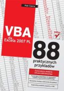 Okładka ksiązki - VBA dla Excela 2007 PL. 88 praktycznych przykładów