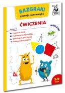 Okładka - Bazgraki poznają matematykę. Ćwiczenia. Poziom 1. Kapitan Nauka