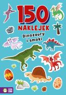 Okadka ksizki - 150 naklejek. Dinozaury i smoki