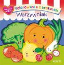 Okładka - Kolorowanka z brokatem. Warzywniak