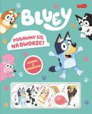 Okadka - Pobawmy si na dworze! Bluey. Ksika z magnesami