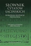 Ok�adka - S�ownik cytat�w �aci�skich. Wyra�enia, sentencje, przys�owia