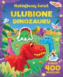 Okadka ksizki - Ulubione dinozaury. NAKLEJKOWY WIAT