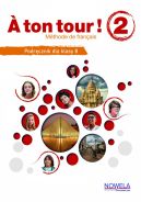 Okładka - A ton tour ! 2 podręcznik wieloletni do języka francuskiego, klasa 8, numer MEN