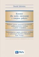 Ok�adka - Kurator dla osoby nieznanej z miejsca pobytu. Podstawy prawne gwarancji procesowych polskiej  procedury cywilnej w prawie europejskim. Prakseologiczne aspekty procedury cywilnej w zaleceniach Komitetu Ministr�w Rady Europy