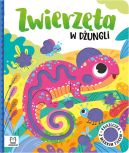 Okładka - Zwierzęta w dżungli. Książeczka z miękkim filcem