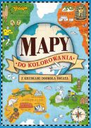 Okładka - Mapy do kolorowania. Z kredkami dookoła świata 