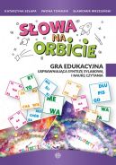 Okładka ksiązki - Słowa na orbicie. Gra edukacyjna usprawniająca syntezę sylabową i naukę czytania