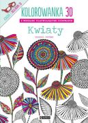 Okadka ksizki - Kolorowanka 3D Kwiaty