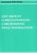 Okadka ksizki - List oklny o przygotowaniu i obchodzeniu wit paschalnych