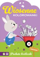 Ok�adka - Wiosenne kolorowanki. Puchate kr�liczki