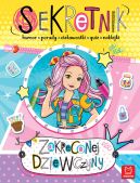 Okadka ksizki - Sekretnik zakrconej dziewczyny. Humor, porady, ciekawostki, quiz, naklejki.