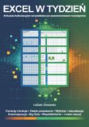 Ok�adka ksi�zki - Excel w tydzie�. Arkusze kalkulacyjne od podstaw po zaawansowane rozwi�zania