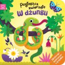 Okadka ksizki - Pogaszcz zwierzta. W dungli. Ksieczka sensoryczna z brokatem