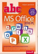 Okładka książki - ABC MS Office 2016 PL