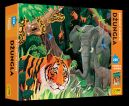 Ok�adka - D�ungla. Ratujmy planet�. Puzzle 220 element�w + ksi��ka