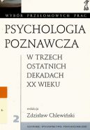Okadka - Psychologia poznawcza w trzech dekadach XX wieku