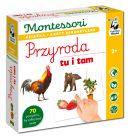 Okadka - Montessori. Przyroda tu i tam. Karty sensoryczne z ksieczk. Kapitan Nauka