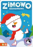Okadka ksizki - Zimowo bawankowo. Kolorowanki z naklejkami