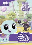 Okładka - Jak w kołowrotku. Littlest Pet Shop. Koloruj, czytaj, naklejaj