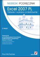 Okadka - Excel 2007 PL. Tabele i wykresy przestawne. Niebieski podrcznik