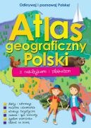 Okadka ksizki - Atlas geograficzny Polski z naklejkami i plakatem