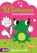 Ok�adka ksi�zki - Wiosenne kolorowanki. Radosne �abki