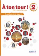 Okładka - A ton tour ! 2 ćwiczenia do języka francuskiego klasa 8, MEN