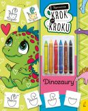 Okadka - Rysowanie krok po kroku z kredkami. Dinozaury
