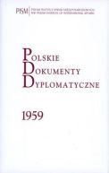 Okładka - Polskie Dokumenty Dyplomatyczne 1959