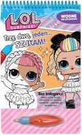 Okadka ksizki - L.O.L. Surprise! Wodne kolorowanie. Trzy, dwa, jeden Szukam!